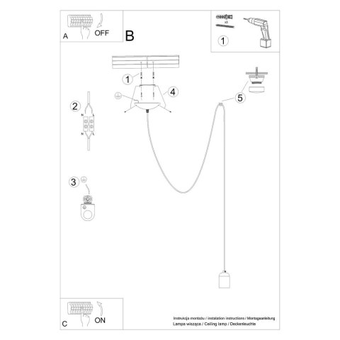 Lampa wisząca NESO 1 LONG Lampa wisząca NESO 1 LONG