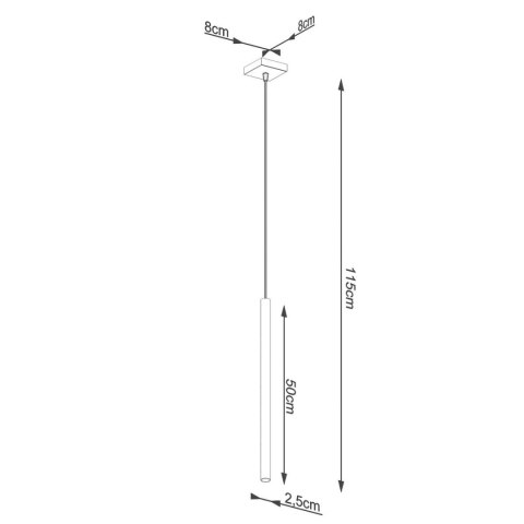 Lampa wisząca PASTELO 1 złota Lampa wisząca PASTELO 1 złota