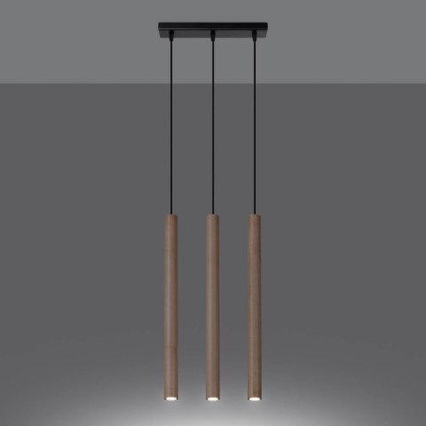 Lampa wisząca PASTELO 3L drewno Lampa wisząca PASTELO 3L drewno