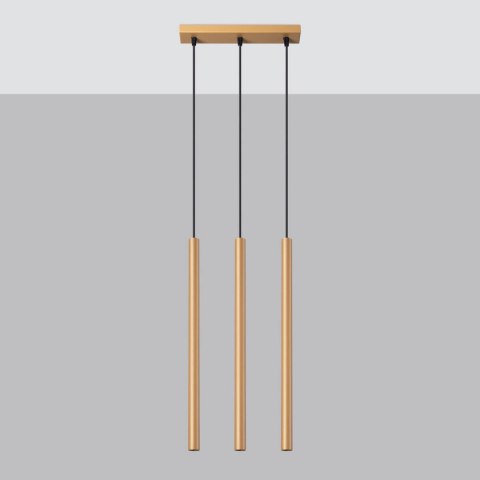 Lampa wisząca PASTELO 3L złota Lampa wisząca PASTELO 3L złota