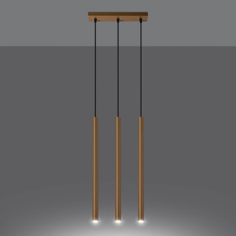 Lampa wisząca PASTELO 3L złota Lampa wisząca PASTELO 3L złota