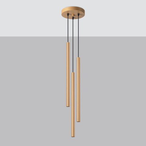 Lampa wisząca PASTELO 3P złota Lampa wisząca PASTELO 3P złota