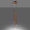 Lampa wisząca PASTELO 3P złota