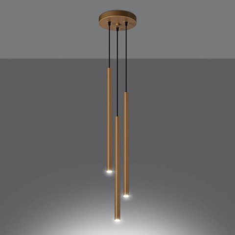 Lampa wisząca PASTELO 3P złota Lampa wisząca PASTELO 3P złota
