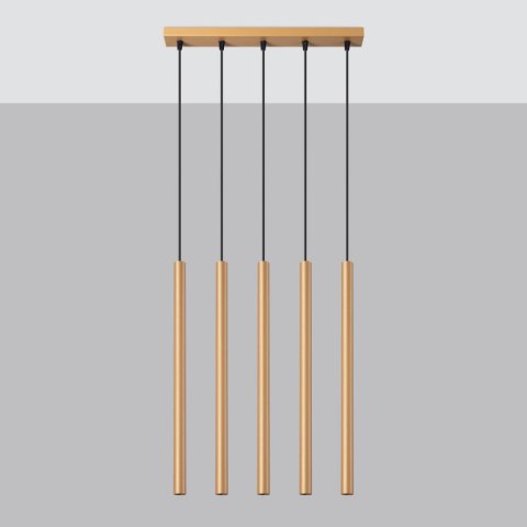 Lampa wisząca PASTELO 5L złota Lampa wisząca PASTELO 5L złota