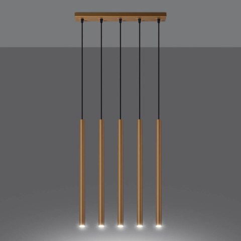 Lampa wisząca PASTELO 5L złota Lampa wisząca PASTELO 5L złota