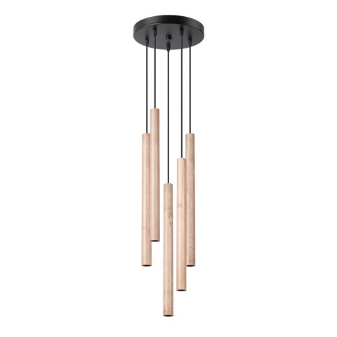 Lampa wisząca PASTELO 5P drewno Lampa wisząca PASTELO 5P drewno