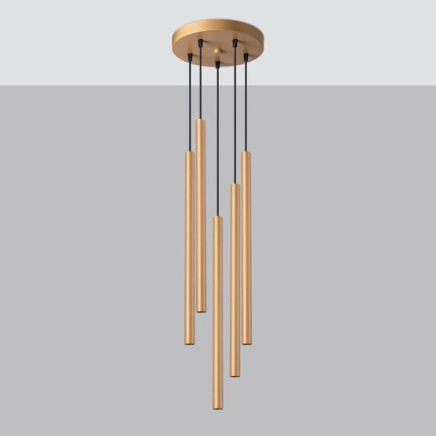 Lampa wisząca PASTELO 5P złota Lampa wisząca PASTELO 5P złota