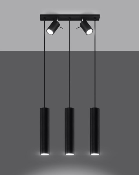 Lampa wisząca RING 3 czarny Lampa wisząca RING 3 czarny