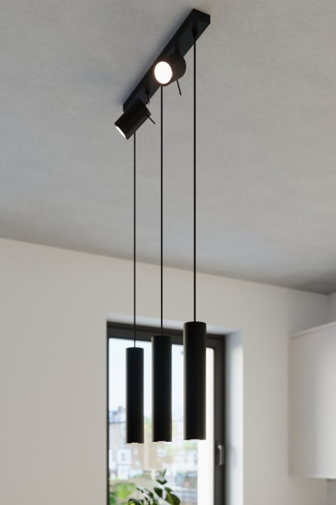 Lampa wisząca RING 3 czarny Lampa wisząca RING 3 czarny