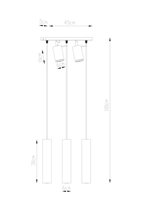 Lampa wisząca RING 3 czarny Lampa wisząca RING 3 czarny