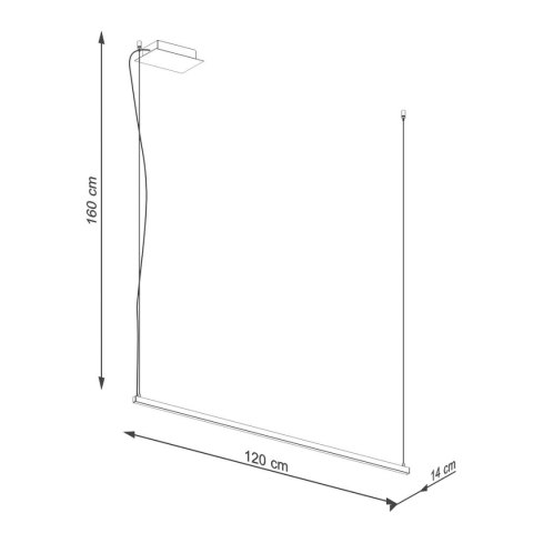 Lampa wisząca STRANG 120 LED 3000K Lampa wisząca STRANG 120 LED 3000K