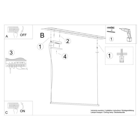 Lampa wisząca STRANG 120 LED 3000K Lampa wisząca STRANG 120 LED 3000K