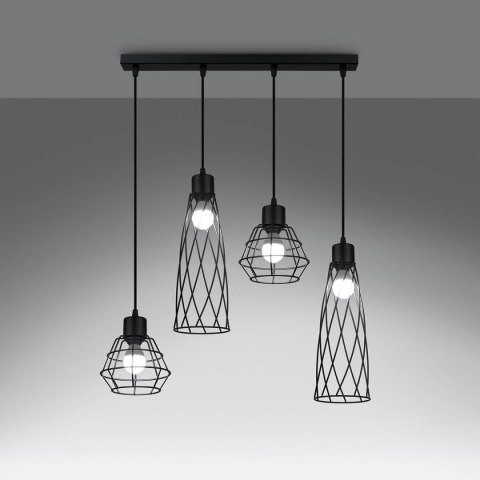 Lampa wisząca SUBA 4L czarna Lampa wisząca SUBA 4L czarna
