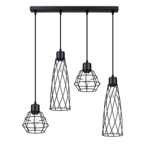 Lampa wisząca SUBA 4L czarna Lampa wisząca SUBA 4L czarna