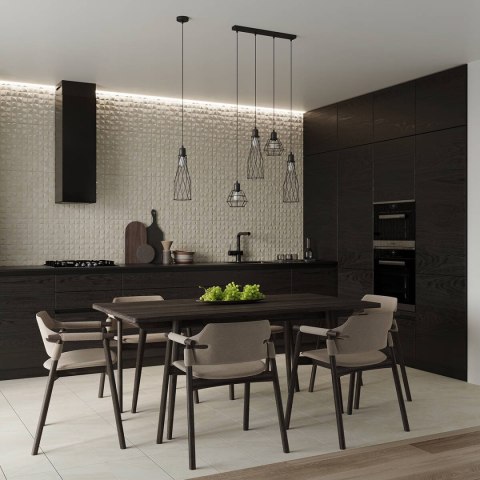 Lampa wisząca SUBA 4L czarna Lampa wisząca SUBA 4L czarna