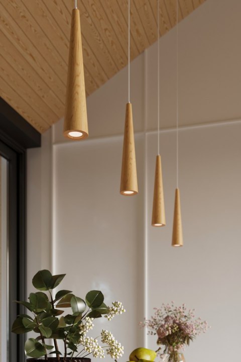 Lampa wisząca SULA 1 naturalne drewno Lampa wisząca SULA 1 naturalne drewno