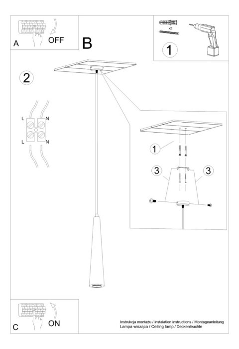 Lampa wisząca SULA 1 naturalne drewno Lampa wisząca SULA 1 naturalne drewno