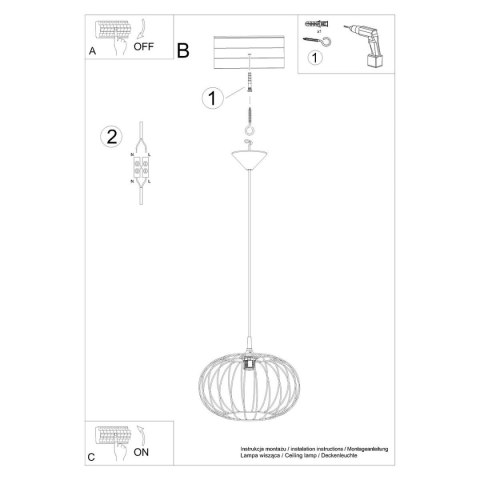 Lampa wisząca TSUNO Lampa wisząca TSUNO