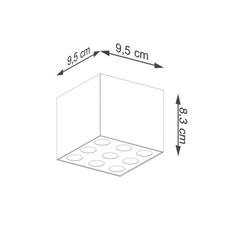 Plafon OZZY czarny LED Plafon OZZY czarny LED