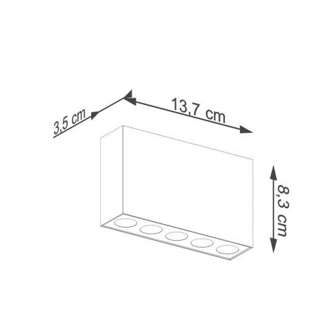Plafon SOLE czarny LED Plafon SOLE czarny LED