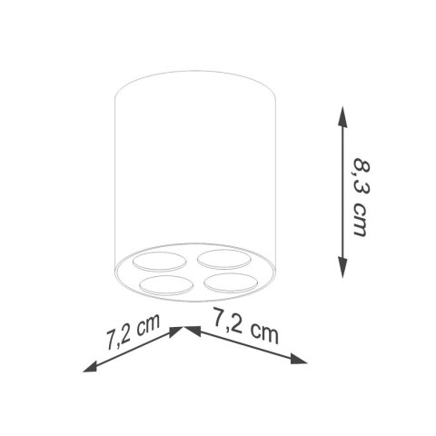 Plafon ZOE czarny LED Plafon ZOE czarny LED