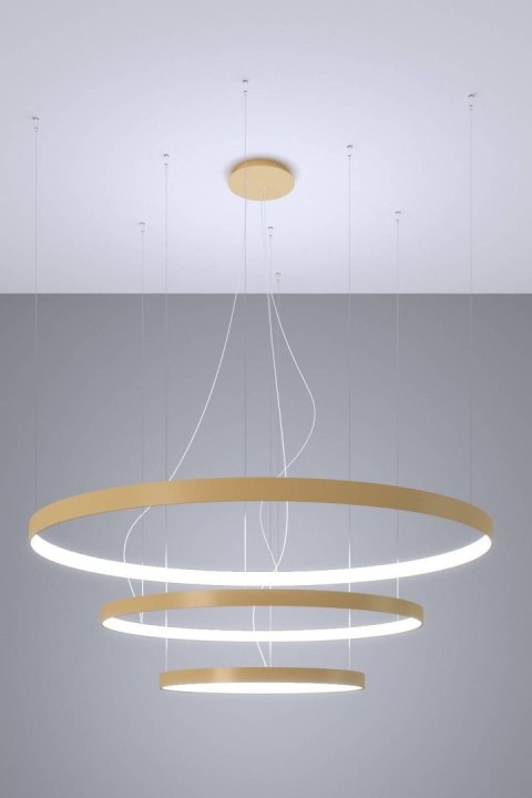 Żyrandol RIO 3 55/78/110 złoty LED 4000K Żyrandol RIO 3 55/78/110 złoty LED 4000K