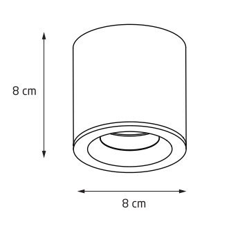MAXLIGHT C0215 LAMPA SUFITOWA FORM BIAŁA GU10 IP65 MAXLIGHT C0215 LAMPA SUFITOWA FORM BIAŁA GU10 IP65