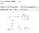 MAXLIGHT H0114 OPRAWA WPUSTOWA BELLATRIX BATH CZARNA IP54 - BEZ MODUŁU ŚWIE