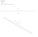 MAXLIGHT W0214 KINKIET FINGER 90 cm BIAŁY IP54