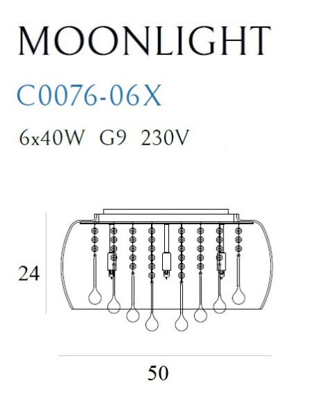 MAXLIGHT C0076-06X PLAFON MOONLIGHT MAXLIGHT C0076-06X PLAFON MOONLIGHT