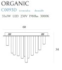 MAXLIGHT C0093D PLAFON ORGANIC 33x1 MIEDŹ ŚCIEMNIALNY