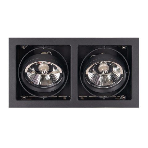 MAXLIGHT H0049 OPRAWA WPUSTOWA MATRIX II CZARNA AR111 GU10 230V MAXLIGHT H0049 OPRAWA WPUSTOWA MATRIX II CZARNA AR111 GU10 230V