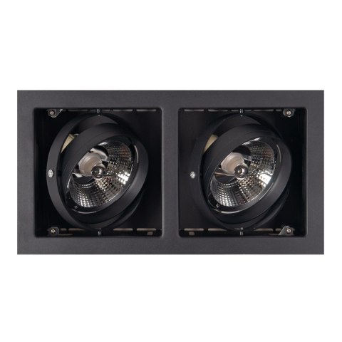 MAXLIGHT H0049 OPRAWA WPUSTOWA MATRIX II CZARNA AR111 GU10 230V MAXLIGHT H0049 OPRAWA WPUSTOWA MATRIX II CZARNA AR111 GU10 230V
