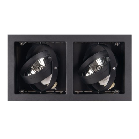 MAXLIGHT H0049 OPRAWA WPUSTOWA MATRIX II CZARNA AR111 GU10 230V MAXLIGHT H0049 OPRAWA WPUSTOWA MATRIX II CZARNA AR111 GU10 230V