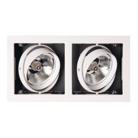 MAXLIGHT H0060 OPRAWA WPUSTOWA MATRIX II BIAŁA AR111 GU10 230V MAXLIGHT H0060 OPRAWA WPUSTOWA MATRIX II BIAŁA AR111 GU10 230V