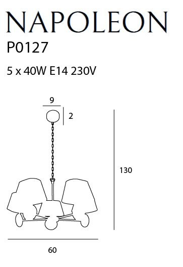 MAXLIGHT P0127 LAMPA WISZĄCA NAPOLEON MAXLIGHT P0127 LAMPA WISZĄCA NAPOLEON