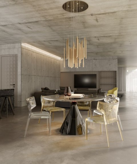 MAXLIGHT P0476D LAMPA WISZĄCA ORGANIC 33x1 ZŁOTO SZCZOTKOWANE MAXLIGHT P0476D LAMPA WISZĄCA ORGANIC 33x1 ZŁOTO SZCZOTKOWANE