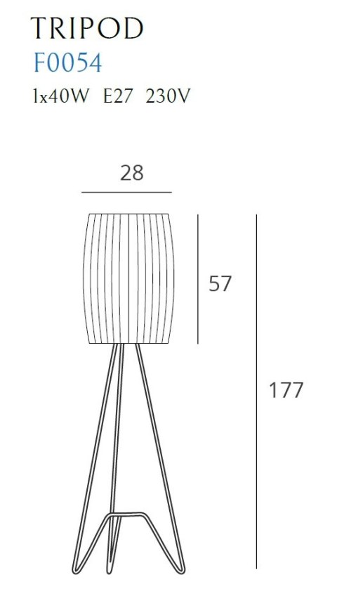 MAXLIGHT F0054 LAMPA PODŁOGOWA TRIPOD MAXLIGHT F0054 LAMPA PODŁOGOWA TRIPOD