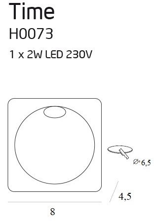 MAXLIGHT H0073 OPRAWA SCHODOWA TIME KWADRATOWA IP54 MAXLIGHT H0073 OPRAWA SCHODOWA TIME KWADRATOWA IP54