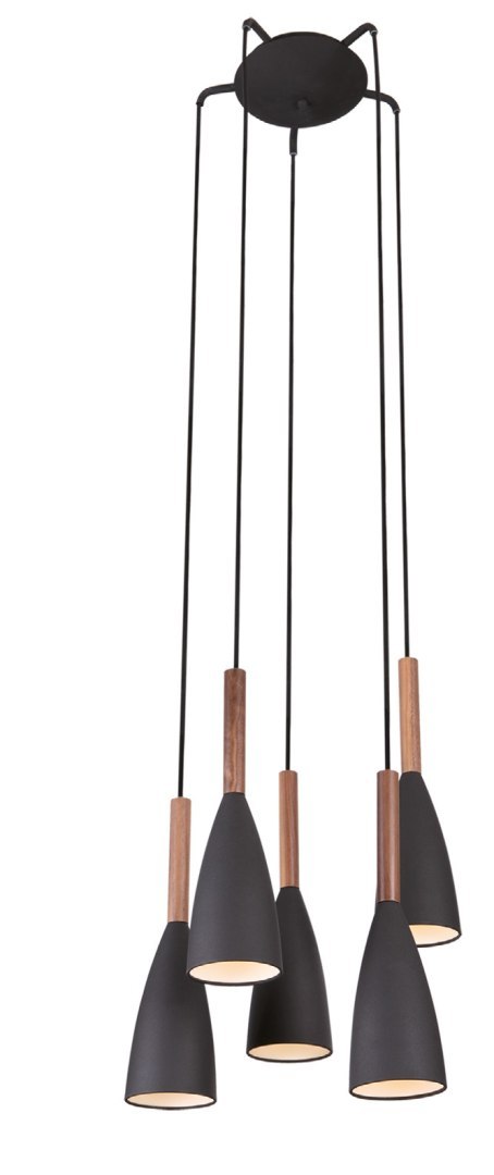 MAXLIGHT P0148 LAMPA WISZĄCA SOFT 5 CZARNA MAXLIGHT P0148 LAMPA WISZĄCA SOFT 5 CZARNA