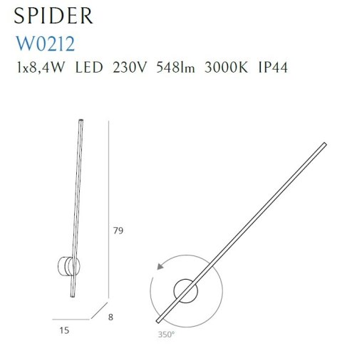 MAXLIGHT W0212 KINKIET SPIDER IP44 MAXLIGHT W0212 KINKIET SPIDER IP44
