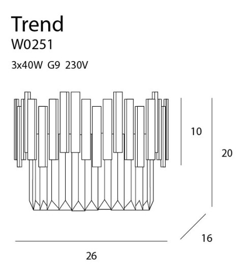 MAXLIGHT W0251 KINKIET TREND MAXLIGHT W0251 KINKIET TREND