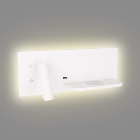 MAXLIGHT W0291 KINKIET SUPERIOR Z GNIAZDEM USB I ŁADOWARKĄ INDUKCYJNĄ BIAŁY MAXLIGHT W0291 KINKIET SUPERIOR Z GNIAZDEM USB I ŁADOWARKĄ INDUKCYJNĄ BIAŁY