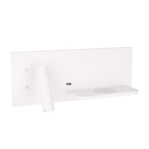MAXLIGHT W0291 KINKIET SUPERIOR Z GNIAZDEM USB I ŁADOWARKĄ INDUKCYJNĄ BIAŁY MAXLIGHT W0291 KINKIET SUPERIOR Z GNIAZDEM USB I ŁADOWARKĄ INDUKCYJNĄ BIAŁY