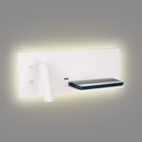 MAXLIGHT W0291 KINKIET SUPERIOR Z GNIAZDEM USB I ŁADOWARKĄ INDUKCYJNĄ BIAŁY MAXLIGHT W0291 KINKIET SUPERIOR Z GNIAZDEM USB I ŁADOWARKĄ INDUKCYJNĄ BIAŁY