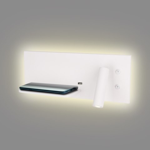 MAXLIGHT W0291L KINKIET SUPERIOR Z GNIAZDEM USB I ŁADOWARKĄ INDUKCYJNĄ BIAŁ MAXLIGHT W0291L KINKIET SUPERIOR Z GNIAZDEM USB I ŁADOWARKĄ INDUKCYJNĄ BIAŁ
