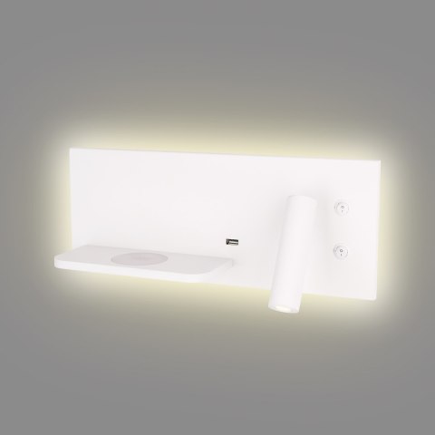 MAXLIGHT W0291L KINKIET SUPERIOR Z GNIAZDEM USB I ŁADOWARKĄ INDUKCYJNĄ BIAŁ MAXLIGHT W0291L KINKIET SUPERIOR Z GNIAZDEM USB I ŁADOWARKĄ INDUKCYJNĄ BIAŁ
