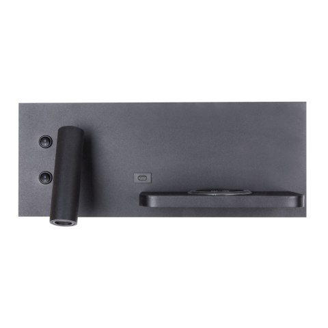 MAXLIGHT W0292 KINKIET SUPERIOR Z GNIAZDEM USB I ŁADOWARKĄ INDUKCYJNĄ CZARN MAXLIGHT W0292 KINKIET SUPERIOR Z GNIAZDEM USB I ŁADOWARKĄ INDUKCYJNĄ CZARN